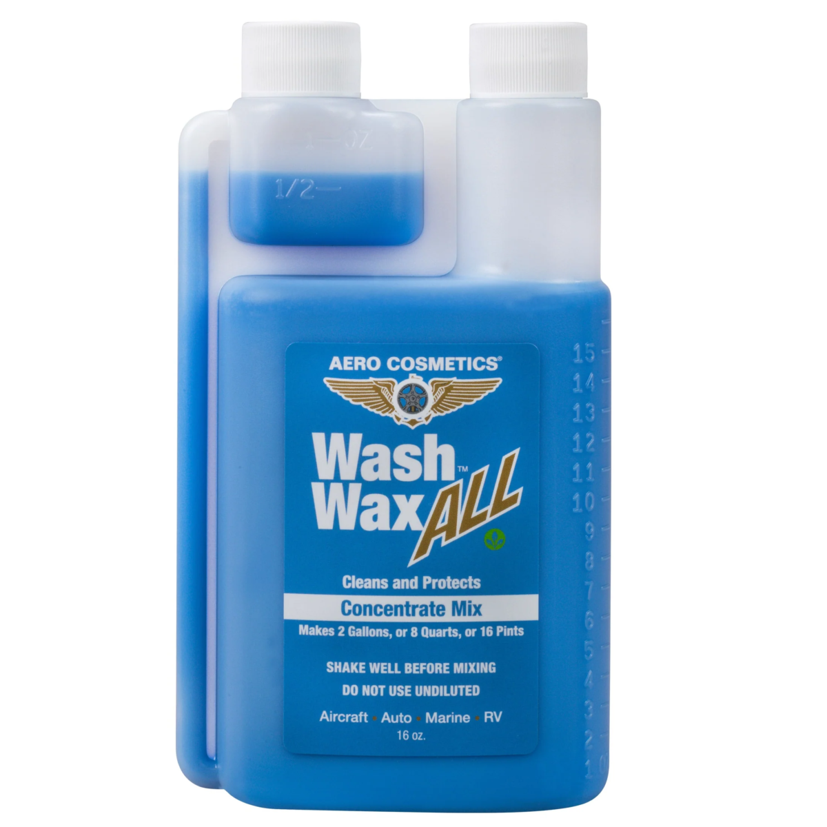 Wash Wax ALL 16.9 Fl. oz [Makes 2 Gallons] Concentrate - Waterless Wash Cleaner and Protectant - Image 1