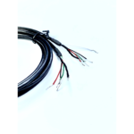 Cable Panel Mount USB-A & USB-C Female 1.1M (3.6Ft) 4-Wires Solder Terminations Black - Image 3