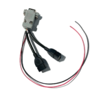 Dual USB-A female pre wire harness for remote dual smartPower supplies