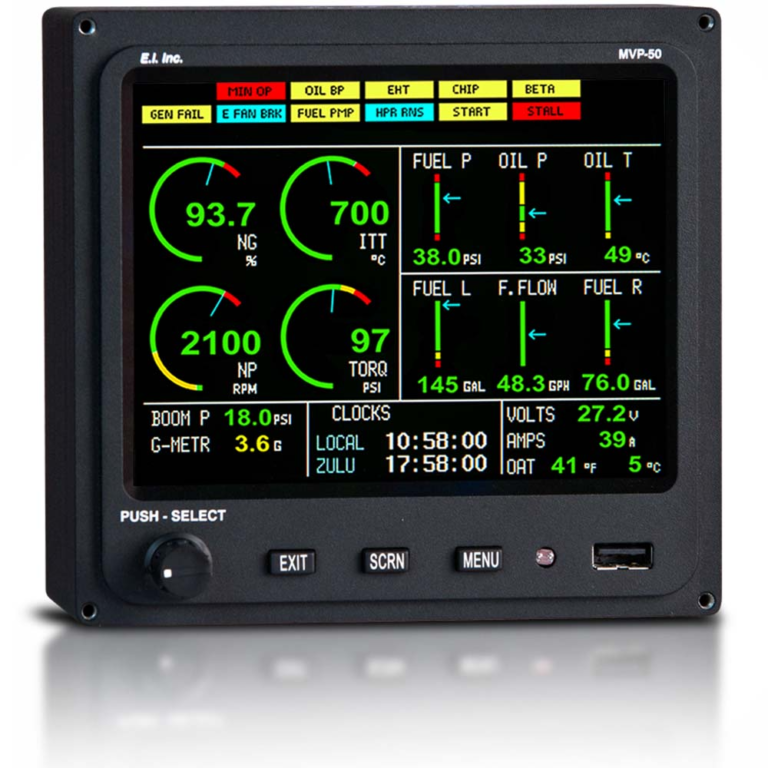Engine Testing Monitors MVP-50T Engine Monitor for Turboprops/Jets – CostAero.com | Aircraft ...