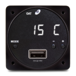 6420093-3 CHRONOS Digital Clock / High Power USB Charger