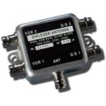 CI 1125 VOR GS DUAL DIPLEXER/BNC Female Connector, 108-118 MHz and 329-335 MHz, 50 Ohms, 2 Hole Mount & a Aluminum Finish.