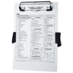 IFR KNEEBOARD | Includes: leg strap with pencil holder, metal clip, brushed aluminum board