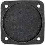 Cover Plate | 2-1/4 In, Black, Plastic, Fire Retardant