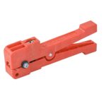 RINGER CABLE STRIPPER/Strips most non-round shielded cable including M27500. Spring-loaded. Cable diameters from .12 to .22. Fixed blades are sized to insulation for accurate stripping.
