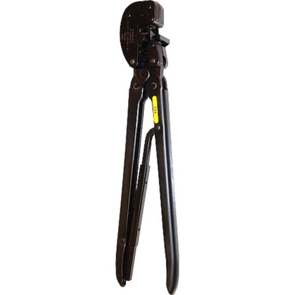 CRIMP HAND TOOL/Ratchet, yellow, for use with 12-10 gauge wire