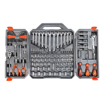 150 Pc Mechanics Professional Tool Set | 1/4"" & 3/8"" Drive, 6 Pt SAE/Metric