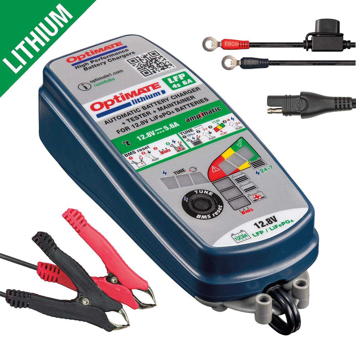 TM-391 6 1 Optimate TM-391 6amp Battery Charger/Maintainer (12-13.2V Batteries) - Image 1