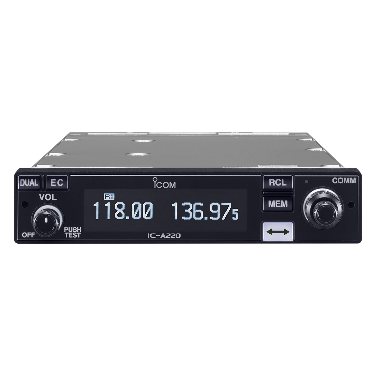 IC-A220 Panel Mount VHF Air Band Transceiver TSO version - Image 1