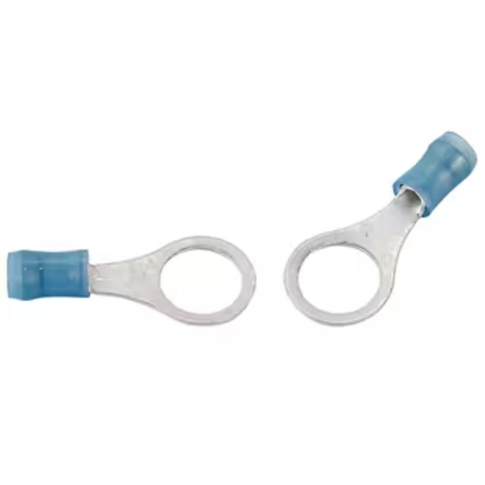 321045 PIDG 6.35 mm Nylon Ring Terminal | 16 – 14 AWG, Blue - Image 1