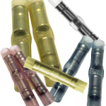 PIDG Butt Splice Connector | 26-22 AWG, Yellow Translucent