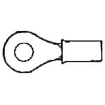 PIDG #6 Nylon Ring Terminal | 16 – 14 AWG, Blue