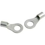 RING TERMINAL/7.94 mm stud/tab size, female, not insulated, tin plating, copper material, 4.37 mm maximum bundle diameter. 346 series. For use with 8 gauge wire.