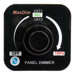 MaxDim Dual Dimmer Control Unit | 12–35V, 10A, Spade Terminals