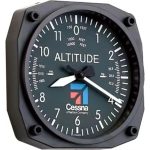 Wall Clock | 6-inch Instrument Style, Modern Altimeter
