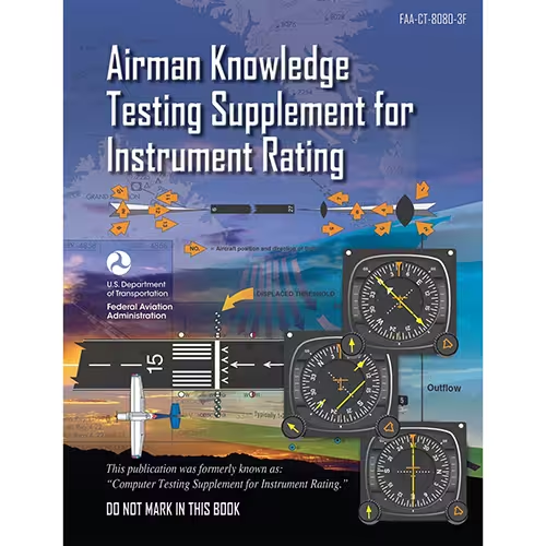 CT-8080-3F Airman Knowledge Testing Supplement for Instrument Rating - Image 1
