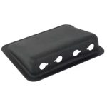 SURFACE MOUNT JACK HOUSING/Black aluminum, powder coat finish. Height: 1.13 Width: 3.75 Length: 5