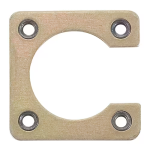 NUT RING/Shell size 10/7, 4-40 Aluminum alloy-anodized, self locking nut, steel cadmium plated.