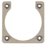 NUT RING/Shell size 20, 4-40 Aluminum alloy-anodized, self locking nut, steel cadmium plated.