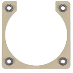 NUT RING/Shell size 22, 4-40 Aluminum alloy-anodized, self locking nut, steel cadmium plated.