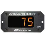 M301 Digital Outside Air Temperature Gauge | Fahrenheit, Orange LED, Remote Probe