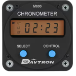 M800 Series Digital Clock | 5V Lighting, Bell Helicopter Panels, Keep-Alive Memory Battery, Black