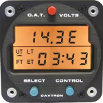 M803 Digital Clock Chronometer, O.A.T., Voltage Gauge | 28V Orange Lighting