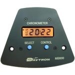 B800 Yoke Mount Digital Clock for Beechcraft King Air | 28V Lighting, Black