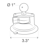 RAM® Twist-Lock™ Suction Cup Base with Ball - Image 4