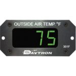 M301 Digital Outside Air Temperature Gauge | Fahrenheit, Green LED, 3-Pin Remote Probe