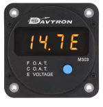 M303 Series Outside Air Temperature and Voltage Indicator | Round Mount
