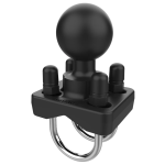 RAM® Double U-Bolt Ball Base for 1" - 1.25" Rails - C Size - Image 2