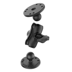 RAM® Universal Double Ball Mount with Two Round Plates - B Size Short - Image 2