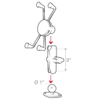 RAM® X-Grip® Large Phone Mount with Diamond Base - Image 5