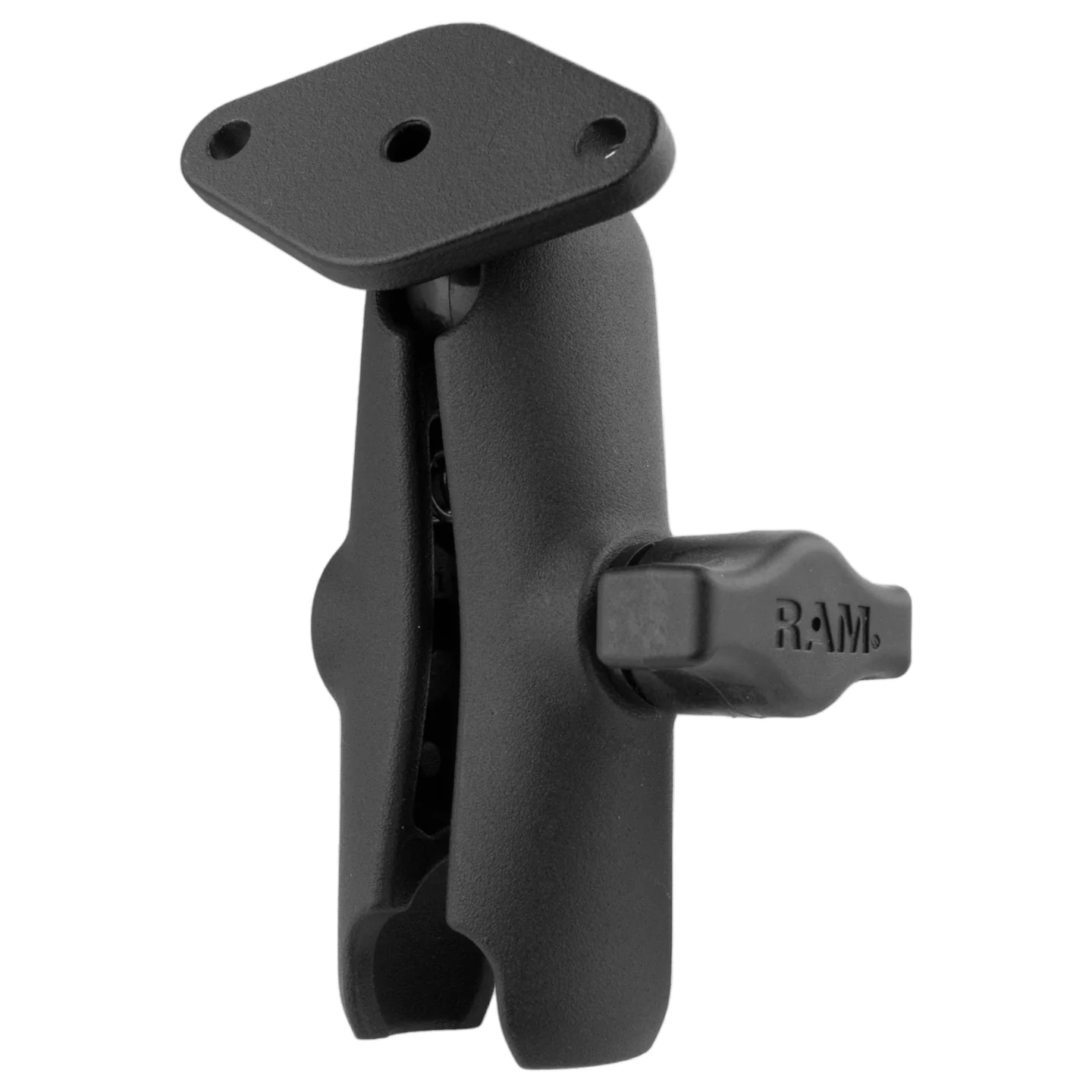 RAM-B-103-238U 1 RAMĀ® Double Socket Arm with Diamond Plate - B Size Medium - Image 1
