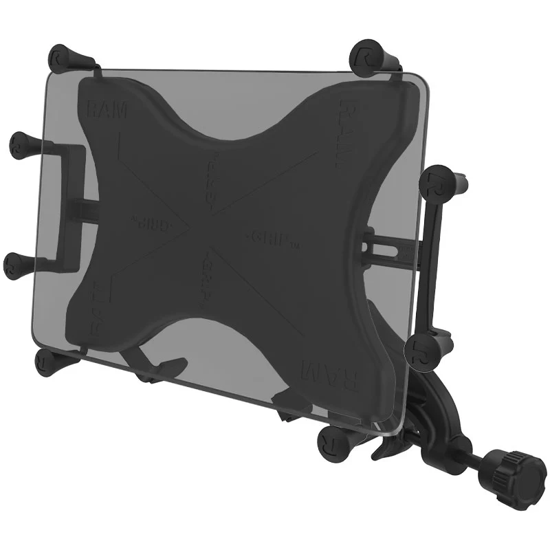 RAM-B-121-UN9U 1 RAM® X-Grip® Mount with Yoke Clamp Base for 9"-11" Tablets - Image 1