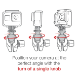 RAM® U-Bolt Double Ball Mount with Action Camera Adapter - Medium - Image 6