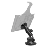 RAM® Twist-Lock™ Suction Cup Double Ball Mount with Round Plate - Medium - Image 2