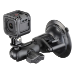 RAM® Twist-Lock™ Suction Cup Mount with Action Camera Adapter - Short - Image 2