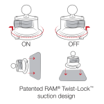 RAM® X-Grip® Phone Mount with RAM® Twist-Lock™ Suction Cup - Image 9