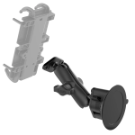 RAM® Twist-Lock™ Suction Cup Double Ball Mount - Medium - Image 3