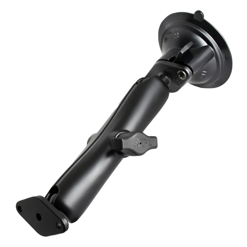 RAM-B-166U-C 1 RAM® Twist-Lock™ Suction Cup Double Ball Mount - Long - Image 1