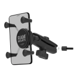 RAM® X-Grip® Phone Mount with Grab Handle & A-Pillar M6 Bolt Base