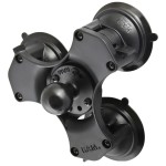 RAM® Twist-Lock™ Triple Suction Cup Ball Base - C Size, Composite Plate