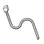 Safe-T-Cable® Assembly | 0.032 x 21 in, 50 qty