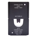 HD51-123N Die Set | 0.275-inch Double Indent, #1/0 Uninsulated Terminals