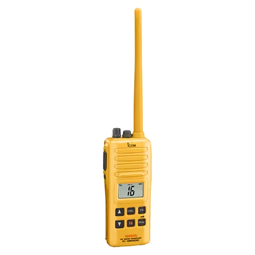 IC-GM1600 Survival Craft 2-Way Handheld Radio | 156.3–156.875 MHz, Includes BP-234 GMDSS Compliant Battery