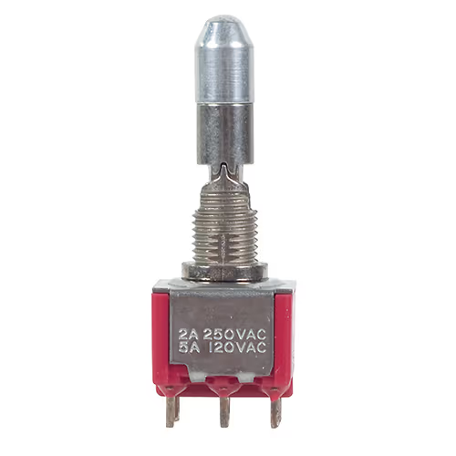 7103K2ZQE 7000 Series Miniature Toggle Switch | Locking, SPDT, ON-OFF-ON - Image 1