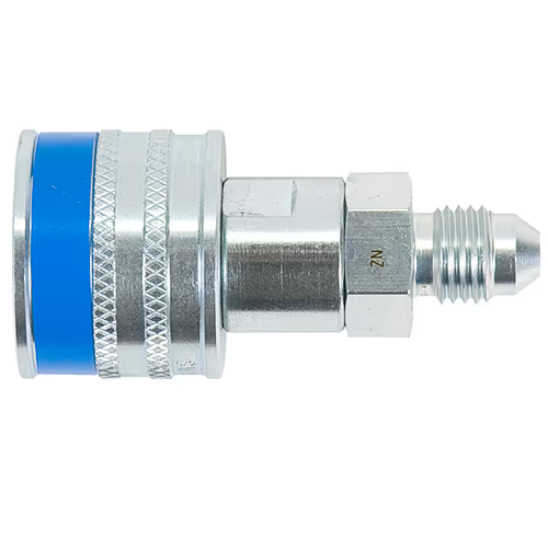 B-QC4-B-4ANK5-ZN Static Quick Disconnect Fitting | Blue, DPS-350, DPS-400, DPS-1000 - Image 1