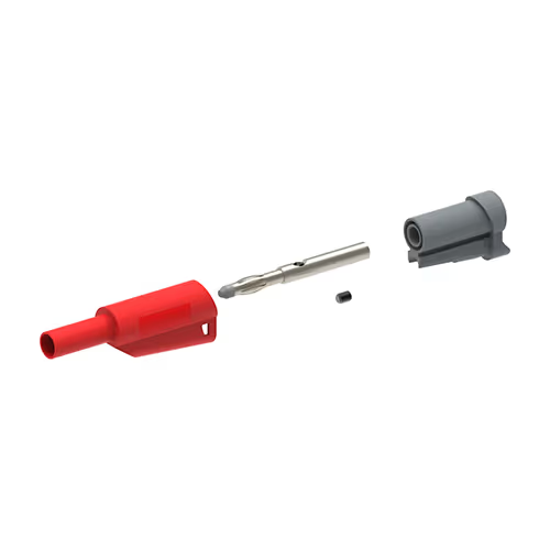 CT2631-2 CT2631 Series Stacking Banana Plug | 12 AWG, 4 mm, Solderless, Red - Image 1